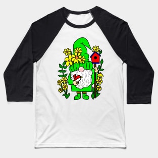 Sunflower Garden Gnome Baseball T-Shirt